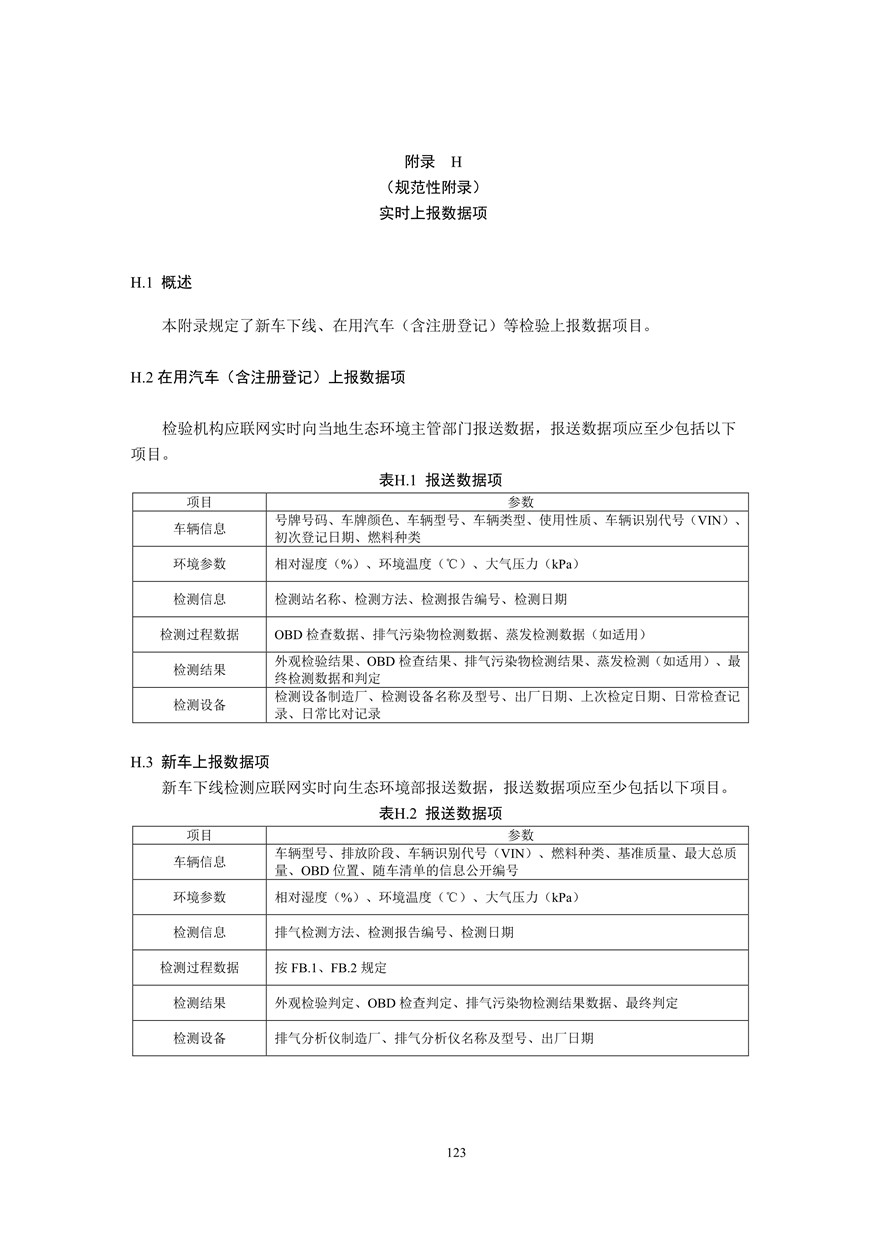 汽车污染物排放限值及测量方法（双怠速法及简易工况法）（附录）(图111)