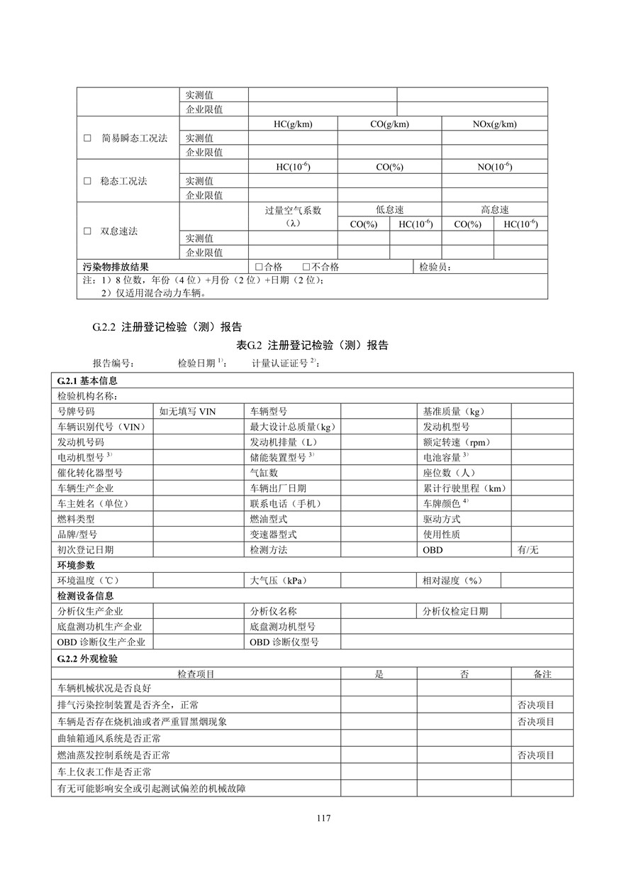 汽车污染物排放限值及测量方法（双怠速法及简易工况法）（附录）(图105)