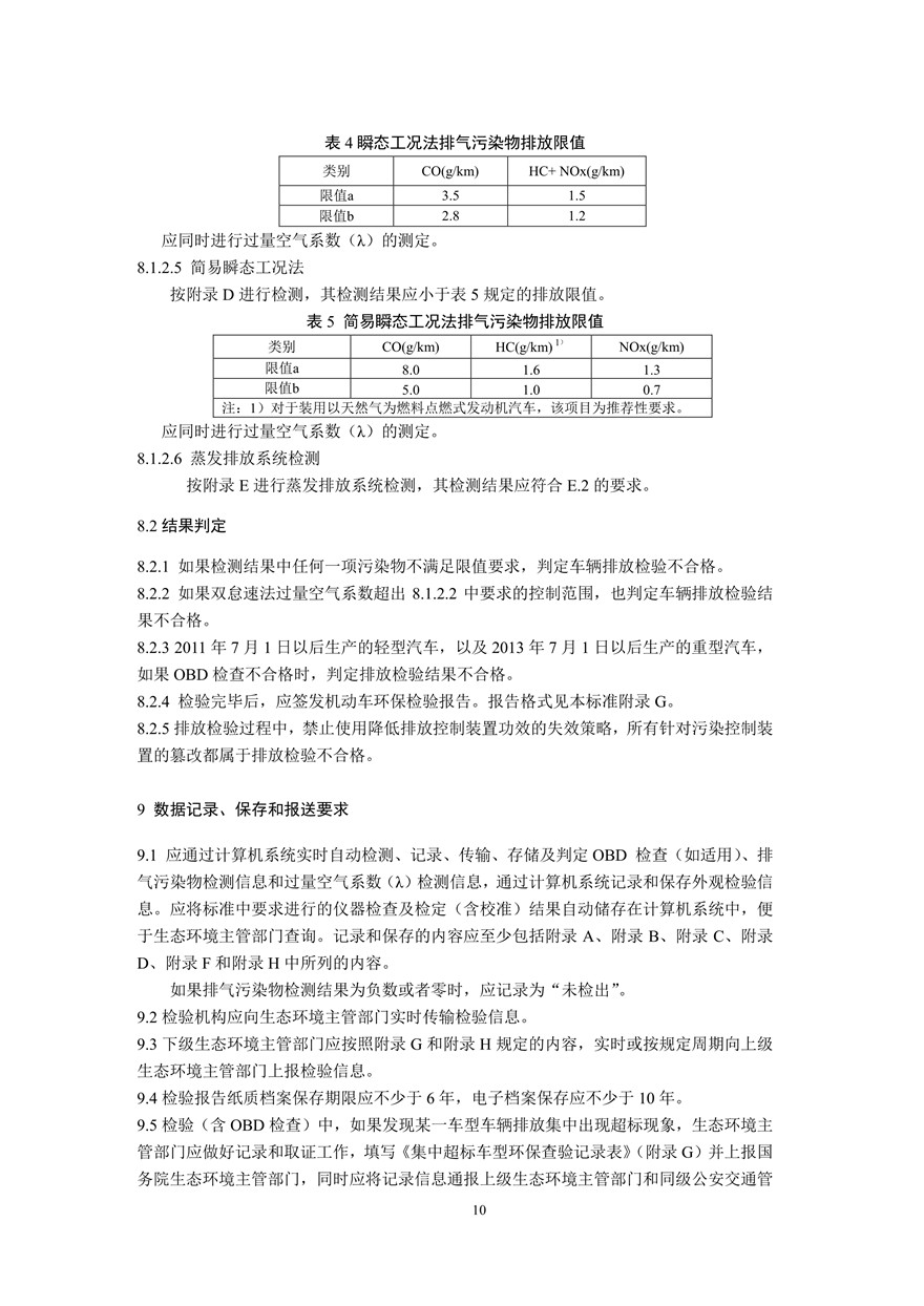 汽车污染物排放限值及测量方法（双怠速法及简易工况法）(图13)