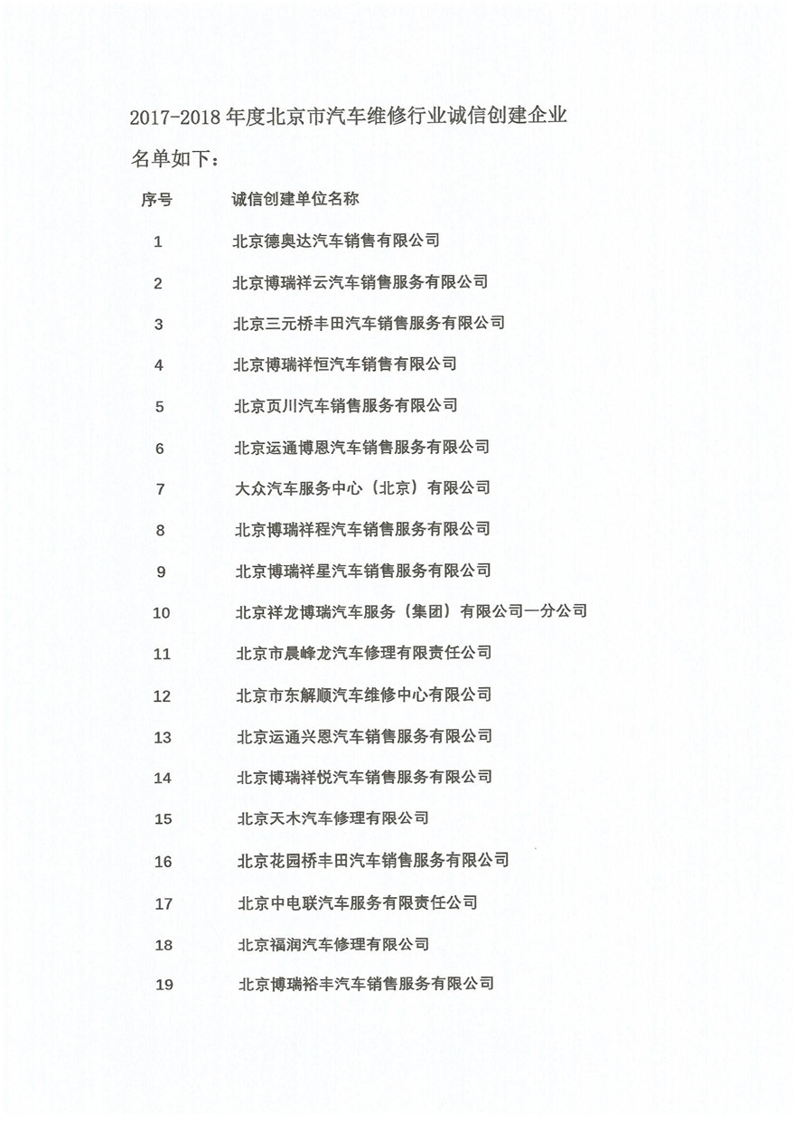 2017--2018年度“北京市诚信企业”评审结果公示(图2)
