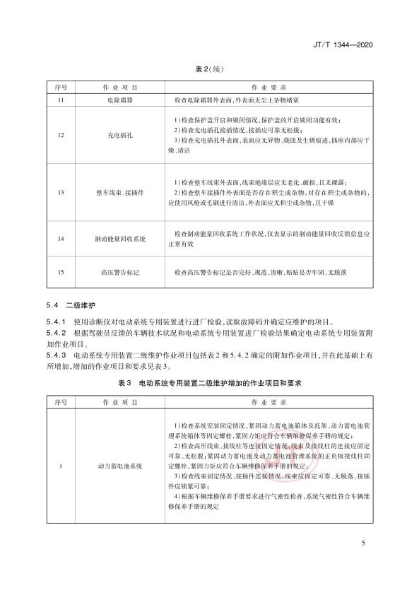JT-T 1344-2020  纯电动汽车维护、检测、诊断技术规范(图8)