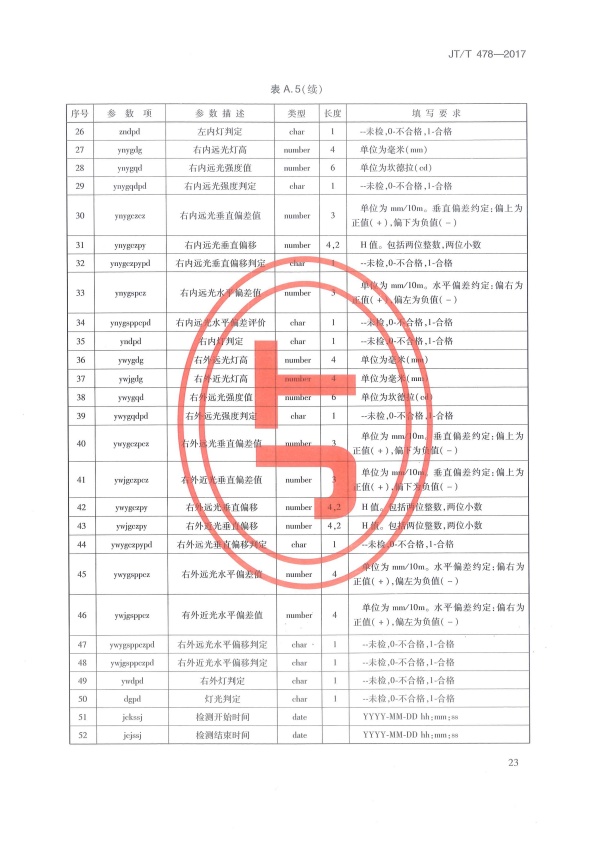 JT-T 478-2017 汽车检验机构计算机控制系统技术规范(图27)