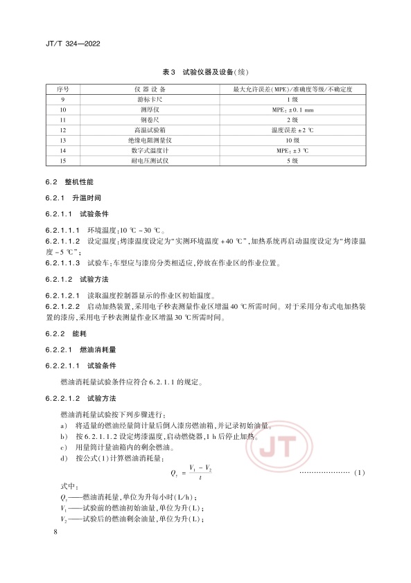 JT-T 324-2022 汽车喷烤漆房(图12)