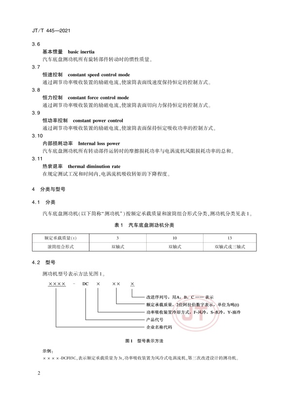 JT-T 445-2021 汽车底盘测功机(图5)