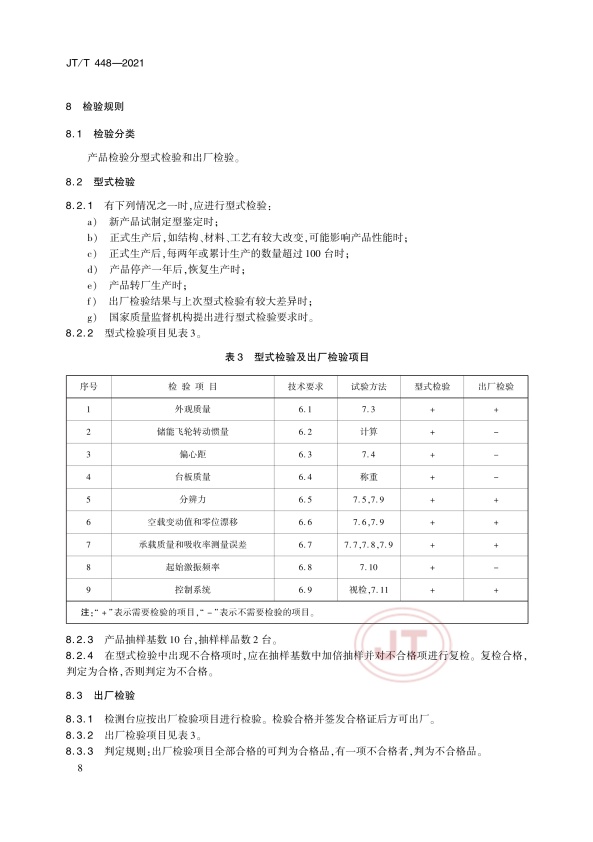 JT-T 448-2021 汽车悬架装置检测台(图11)