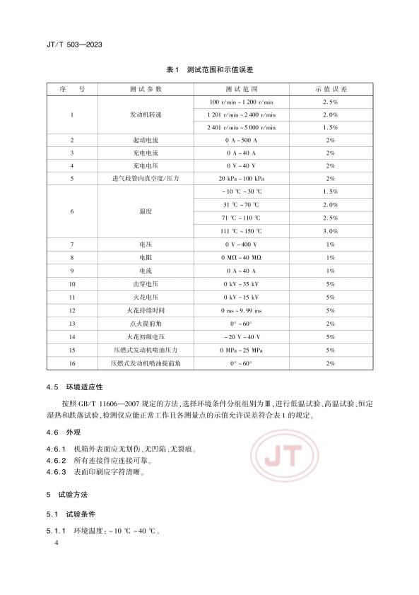 JT-T 503-2023 汽车发动机综合检测仪(图7)