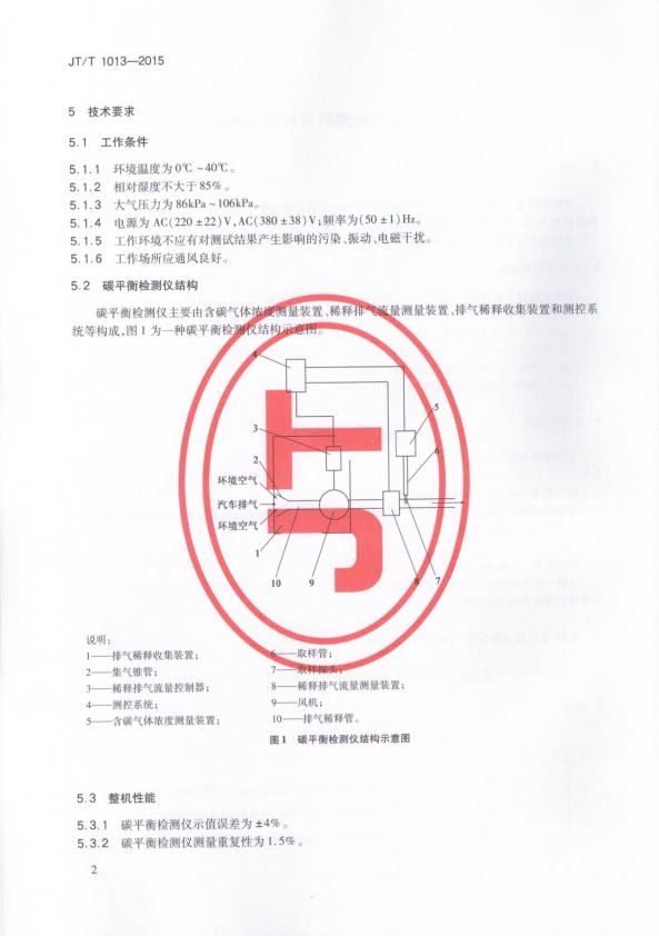 JT-T 1013-2015 碳平衡法汽车燃料消耗量检测仪(图5)