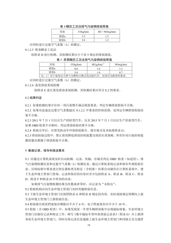 GB18285.2018 汽油车污染物排放限值及测量方法(图13)