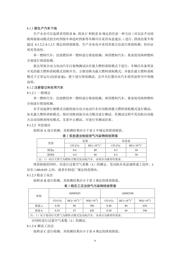 GB18285.2018 汽油车污染物排放限值及测量方法(图12)